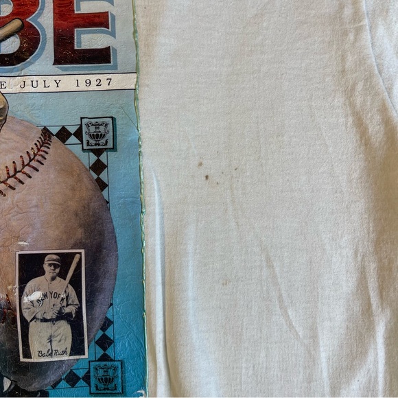 Vintage Single Stitch Babe Ruth The Babe Baseball Hall Of Fame Graphic Tee Large - Picture 6 of 9